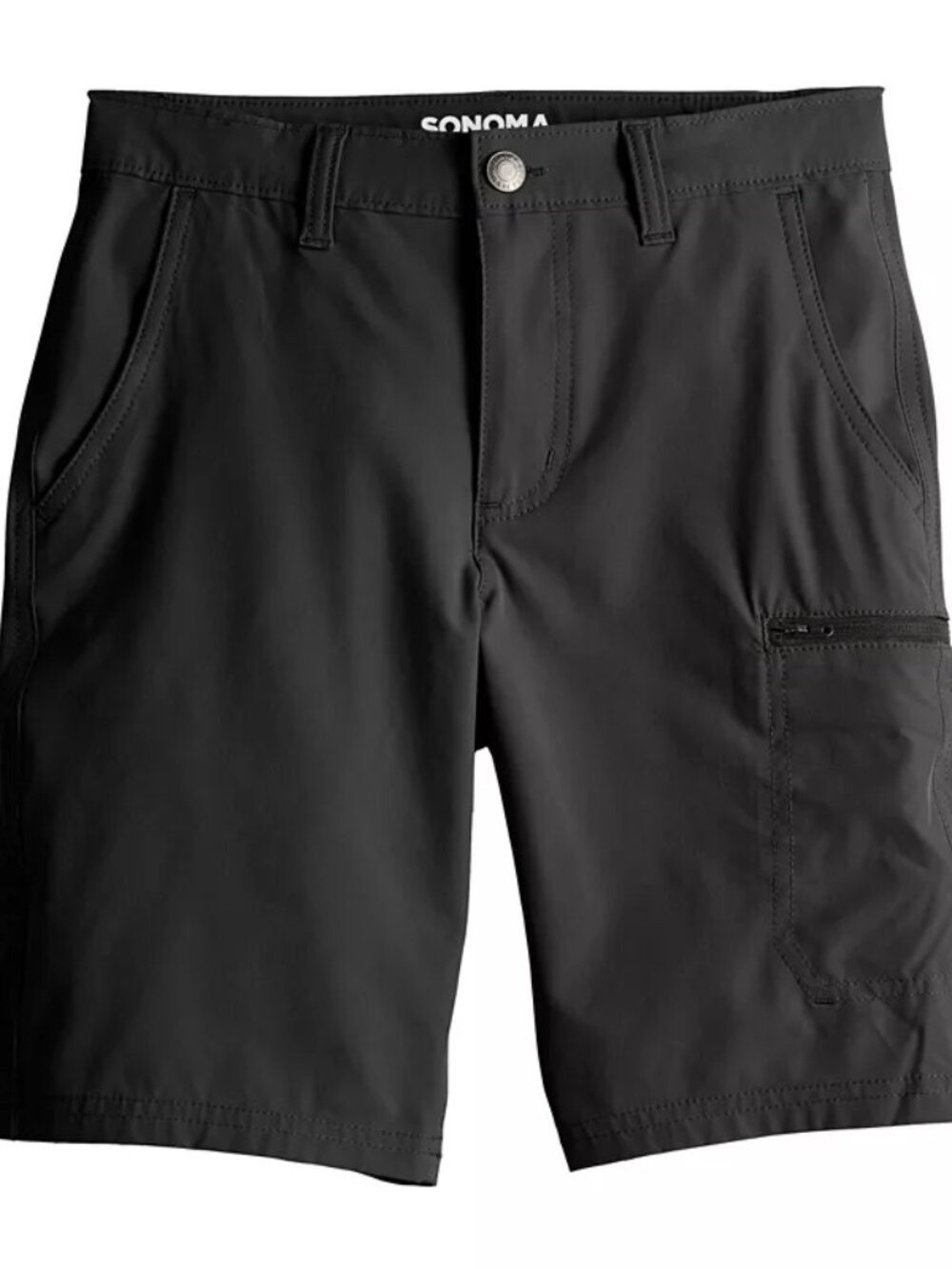 Boy's Sonoma Goods For Life Flexwear Tech Cargo Shorts - Black - 18 Husky - NWT